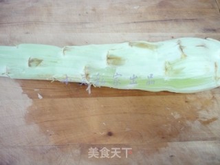 炝拌莴笋丝的做法步骤：1