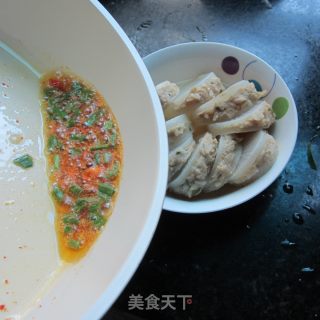 干蒸白萝卜酿肉的做法步骤：9