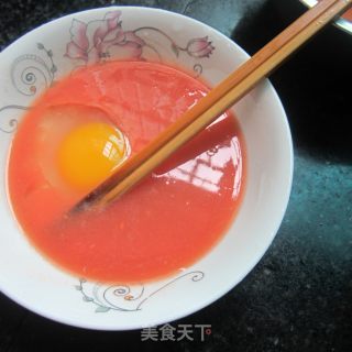 西红柿汁蒸冻蛋的做法步骤：2