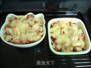 番茄酱热狗肠烤面包的做法步骤：11