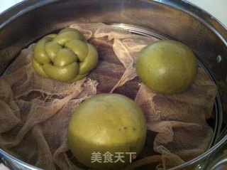 菠菜馒头的做法步骤：9