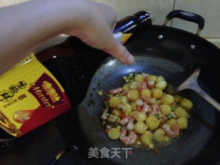 番茄酱菠萝炒饭的做法步骤：9