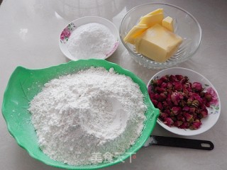 玫瑰花心形饼干的做法步骤：1