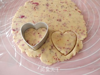 玫瑰花心形饼干的做法步骤：9