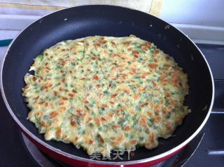 煎槐花饼的做法步骤：9