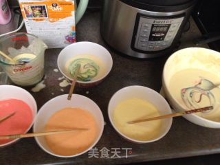 彩虹生日蛋糕的做法步骤：6