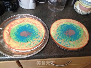 彩虹生日蛋糕的做法步骤：12