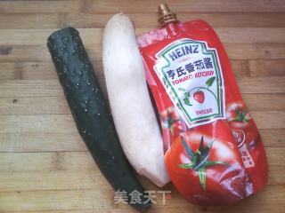 茄汁杏鲍菇的做法步骤：1