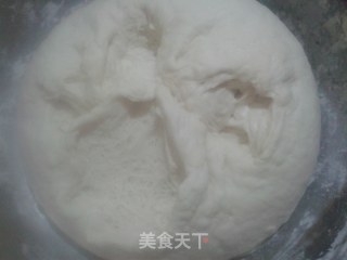 花生酱发面千层饼的做法步骤：1