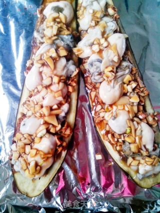 蒜蓉牡蛎烤茄子的做法步骤：6