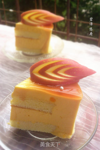 芒果慕斯蛋糕~不一样风味的红酒镜面的做法步骤：14