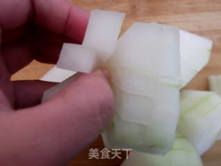 香煎冬瓜的做法步骤：4