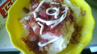 培根沙拉土豆泥的做法步骤：8