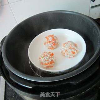 萝卜珍珠丸子的做法步骤：8