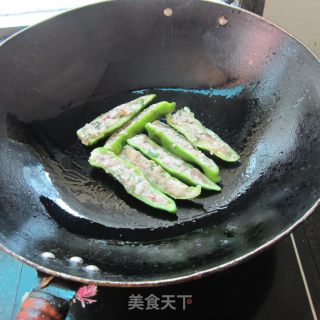 肉泥半边椒的做法步骤：6