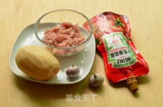 茄汁莲藕饼的做法步骤：1
