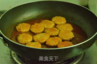 茄汁莲藕饼的做法步骤：9