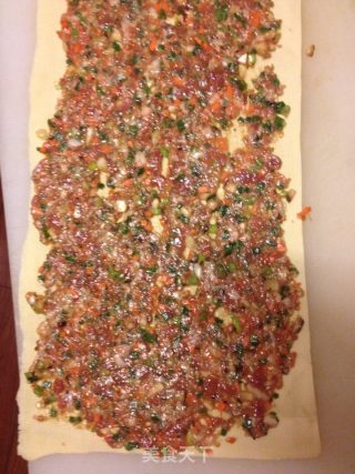 豆皮肉卷的做法步骤：7