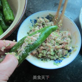 煎酿辣椒的做法步骤：5