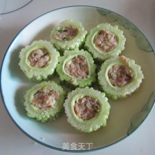 蒸苦瓜肉筒的做法步骤：5