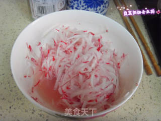 糖醋水萝卜的做法步骤：2