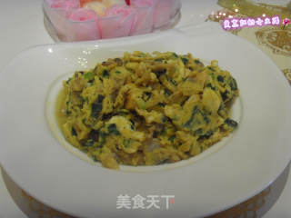 蚬子肉炒鸡蛋的做法步骤：4