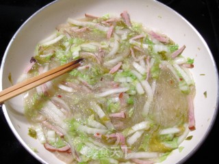 咸肉火腿白菜汤的做法步骤：7