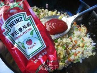 茄汁什锦炒饭的做法步骤：10