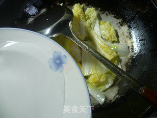 娃娃菜炒粉丝的做法步骤：5