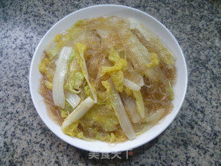 娃娃菜炒粉丝的做法步骤：12