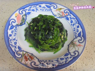 蛋皮菠菜的做法步骤：3