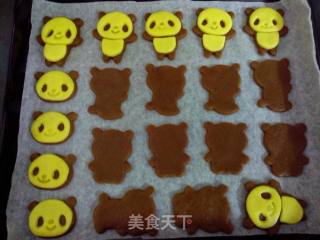立体熊猫饼干的做法步骤：12