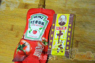 番茄香炸猪排的做法步骤：2
