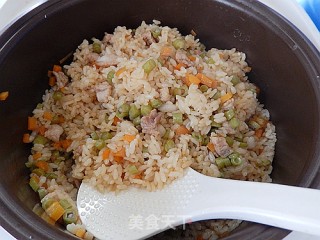 胡萝卜豆角焖饭的做法步骤：14