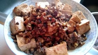 香菇杂酱炖豆腐的做法步骤：10