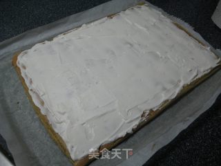 抹茶蜜豆蛋糕卷的做法步骤：19
