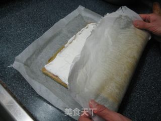 抹茶蜜豆蛋糕卷的做法步骤：20