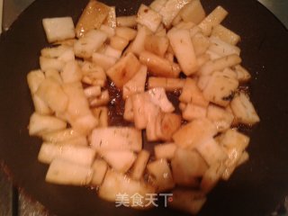苔条炒年糕的做法步骤：4
