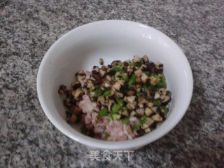 菇菇肉饼的做法步骤：2