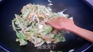 蛋炒饼的做法步骤：4