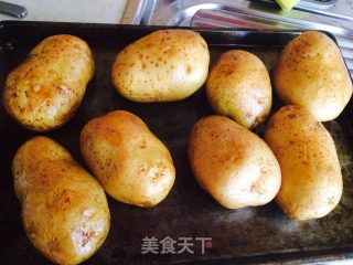 土豆泥 twice baked potatoes 经典美式西餐的做法步骤：3
