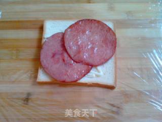 鸡蛋火腿三明治的做法步骤：8