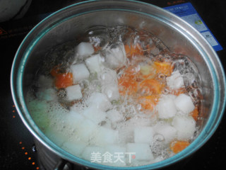 冬瓜双豆的做法步骤：5