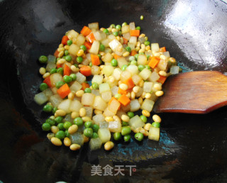 冬瓜双豆的做法步骤：8