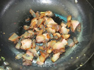 糖炒腊肉的做法步骤：4