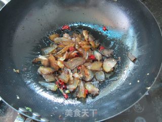糖炒腊肉的做法步骤：6