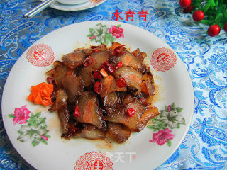 糖炒腊肉的做法步骤：8