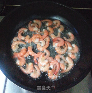 五彩北极虾的做法步骤：4