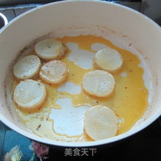 煎白萝卜酿肉的做法步骤：6
