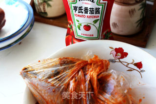 焦皮桂花茄汁烤鸡的做法步骤：3